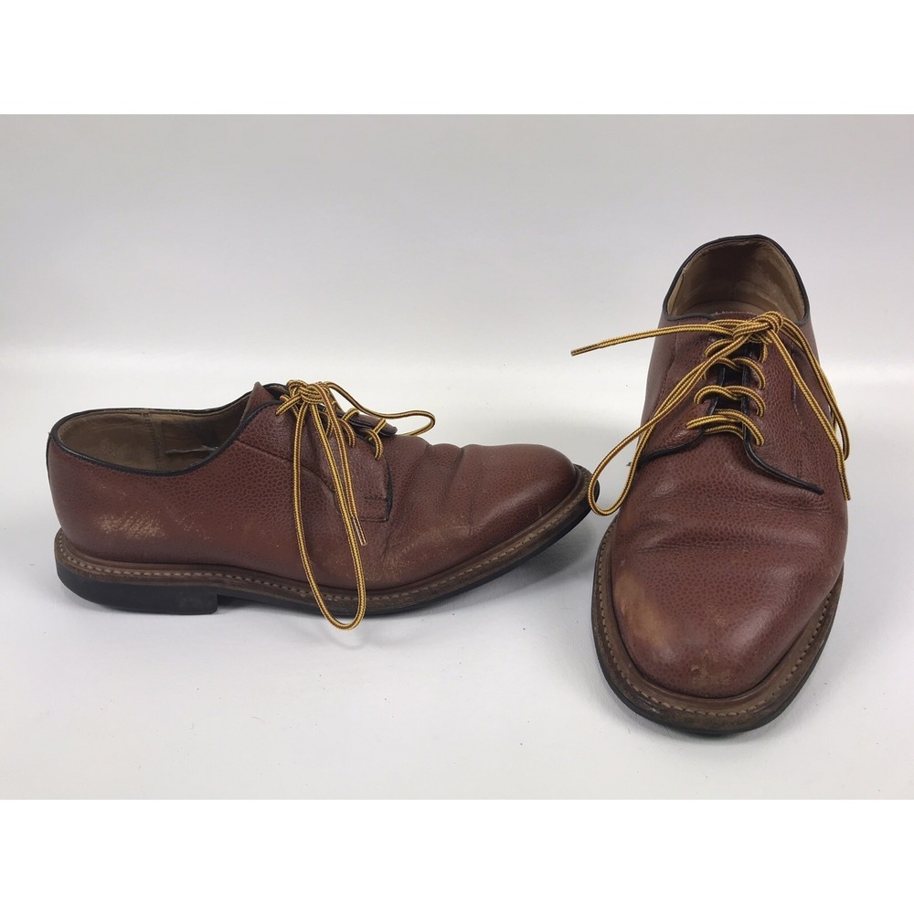 Mark McNairy Derby Shoes Made In England Tan Grain Wholecut‎ Size US 11 9561LTGZ
